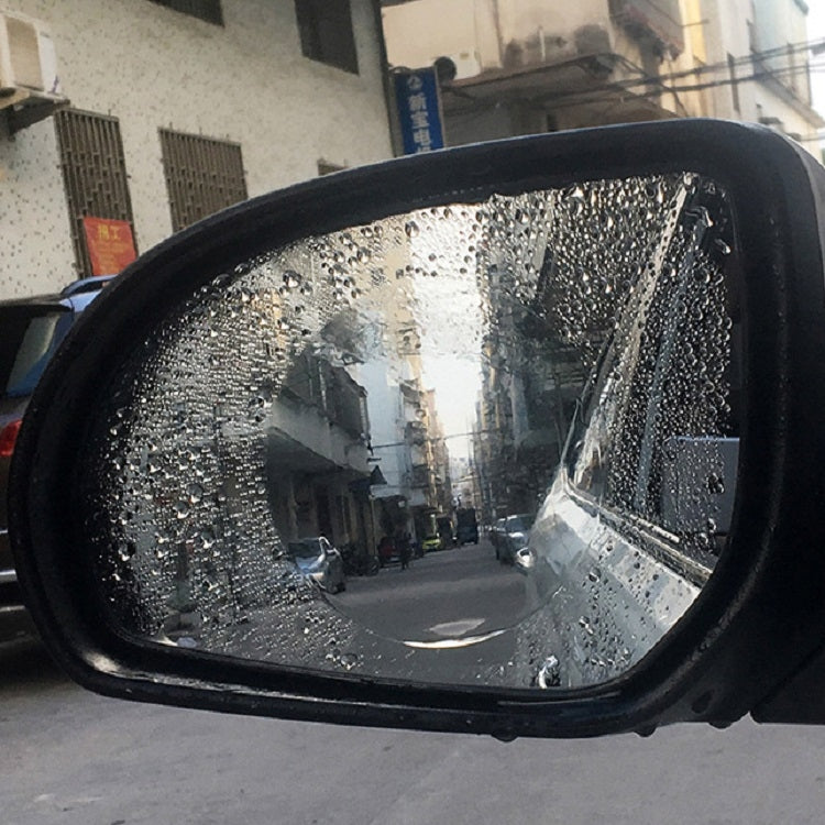 2pcs /Set Rainproof Anti-Fog And Anti-Reflective Film For Car Rearview Mirror Round 100mm(Transparent) - Auto Film by PMC Jewellery | Online Shopping South Africa | PMC Jewellery | Buy Now Pay Later Mobicred