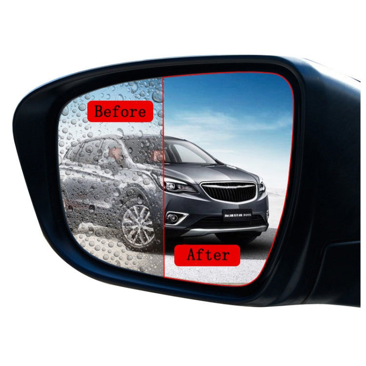 2pcs /Set Rainproof Anti-Fog And Anti-Reflective Film For Car Rearview Mirror Ellipse 100X145mm(Transparent) - Auto Film by PMC TechLife | Online Shopping South Africa | PMC TechLife | Buy Now Pay Later Mobicred