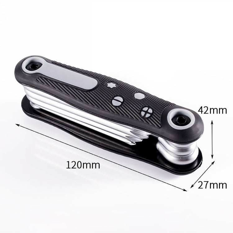 8 In 1 Bicycle Repair Portable Folding Allen Wrench(Phillips Slotted) - Maintenance tools by PMc TechLife | Online Shopping South Africa | PMc TechLife | Buy Now Pay Later Mobicred