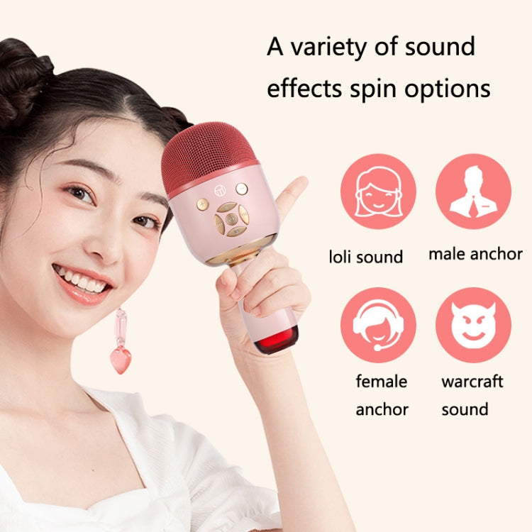 K58 Home Bluetooth Wireless Microphone With Lamp Mobile Phone K Song Children Microphone Audio(White) - Microphone by PMC TechLife | Online Shopping South Africa | PMC TechLife | Buy Now Pay Later Mobicred