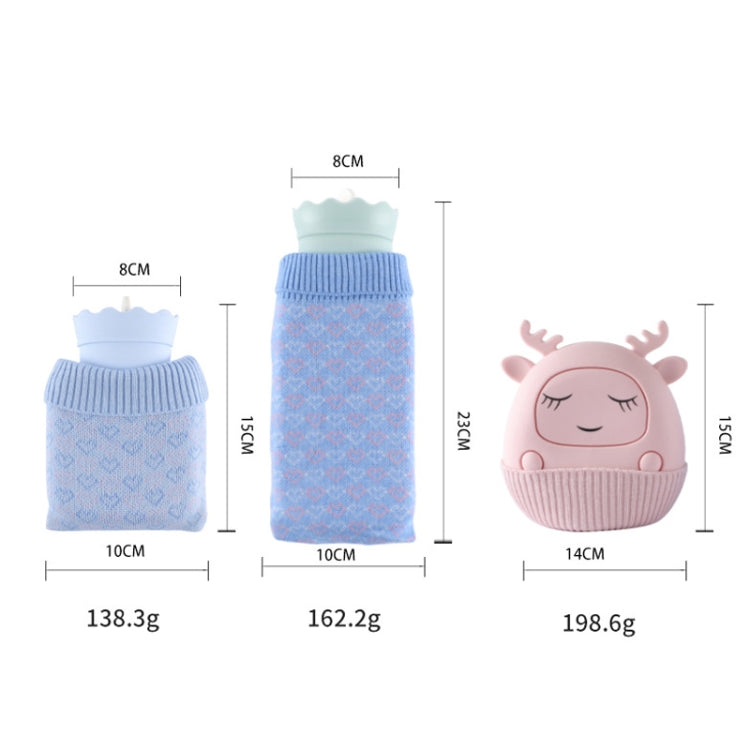 Winter Silicone Hand Warmer Cartoon Cute Water Injection Warm Water Bag, Colour: Light Blue Square - Hot Water Bags by PMC TechLife | Online Shopping South Africa | PMC TechLife | Buy Now Pay Later Mobicred