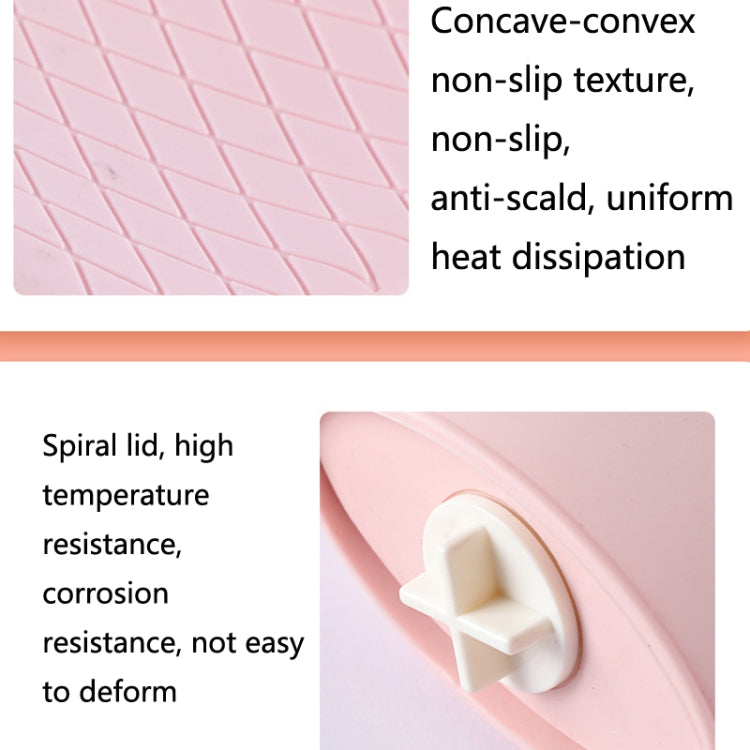 Winter Silicone Hand Warmer Cartoon Cute Water Injection Warm Water Bag, Colour: Pink Square - Hot Water Bags by PMC TechLife | Online Shopping South Africa | PMC TechLife | Buy Now Pay Later Mobicred