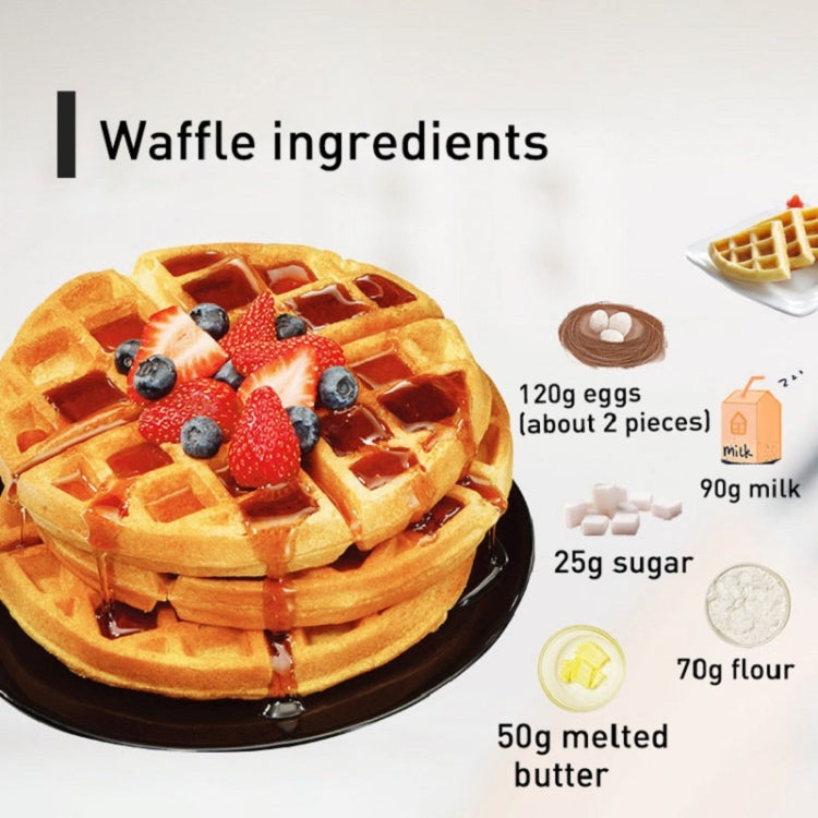 1000W Waffle Maker Breakfast Bread Maker Sandwich Maker Temperature Adjustable Electric Baking Pan(AU Plug) - free shipping - PMC TechLife - Order now!