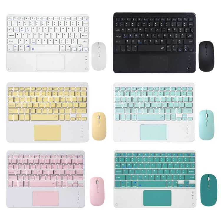 871 9.7 Inch Portable Tablet Bluetooth Keyboard With Touchpad + Mouse Set for iPad(Yellow + Mouse) - Universal by PMC TechLife | Online Shopping South Africa | PMC TechLife