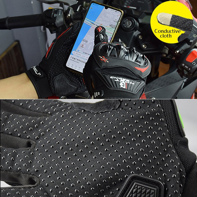GHOST RACING GR-ST04 Motorcycle Gloves Anti-Fall Full Finger Riding Touch Gloves, Size: XXL(Red) - free shipping - PMC TechLife - Order now!