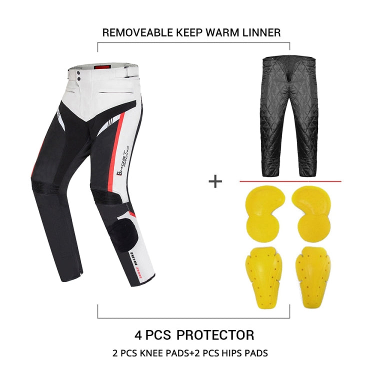 GHOST RACING GR-K06 Motorcycle Riding Trousers Racing Motorcycle Anti-Fall Windproof Keep Warm Pants, Size: M(Black) - Protective Gear by GHOST RACING | Online Shopping South Africa | PMC Jewellery | Buy Now Pay Later Mobicred