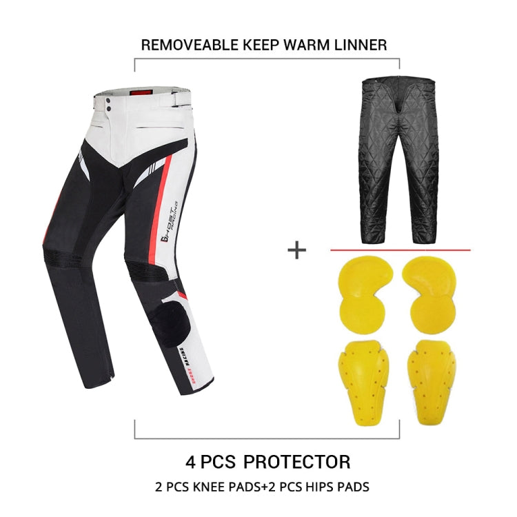 GHOST RACING GR-K06 Motorcycle Riding Trousers Racing Motorcycle Anti-Fall Windproof Keep Warm Pants, Size: XL(Black) - Protective Gear by GHOST RACING | Online Shopping South Africa | PMC Jewellery | Buy Now Pay Later Mobicred