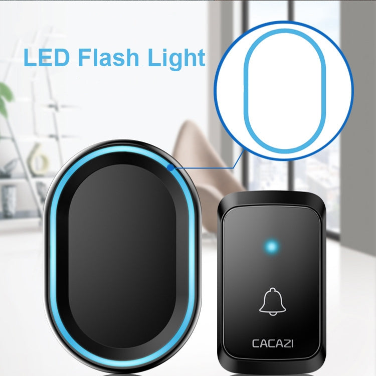 CACAZI A80 1 For 1 Wireless Music Doorbell without Battery, Plug:UK Plug(White) - free shipping - PMC TechLife - Order now!