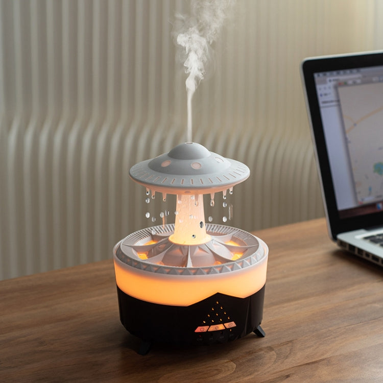 UFO Water Drop Aromatherapy Humidifier Desktop Remote Control Diffuser, Plug: AU Plug(Black) - free shipping - PMC TechLife - Order now!