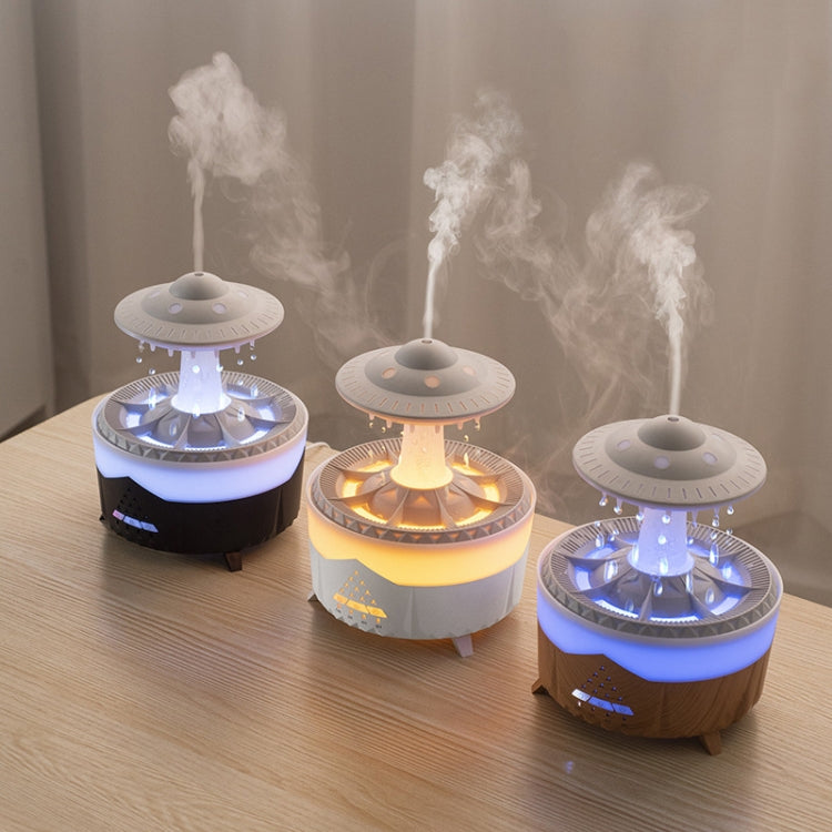 UFO Water Drop Aromatherapy Humidifier Desktop Remote Control Diffuser, Plug: EU Plug(Black) - free shipping - PMC TechLife - Order now!