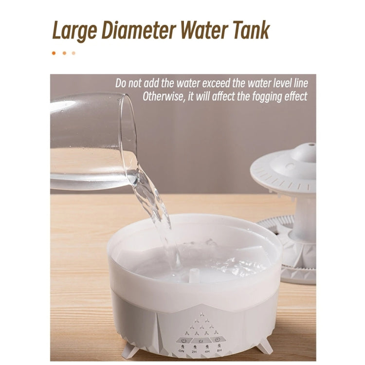 UFO Water Drop Aromatherapy Humidifier Desktop Remote Control Diffuser, Plug: EU Plug(Wood Grain) - free shipping - PMC TechLife - Order now!