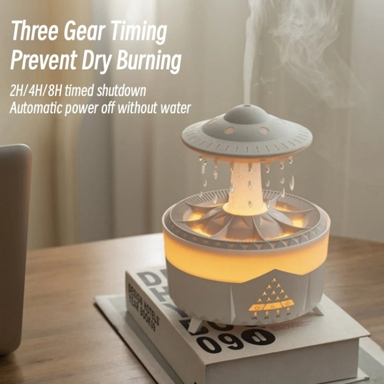 UFO Water Drop Aromatherapy Humidifier Desktop Remote Control Diffuser, Plug: US Plug(Black) - free shipping - PMC TechLife - Order now!