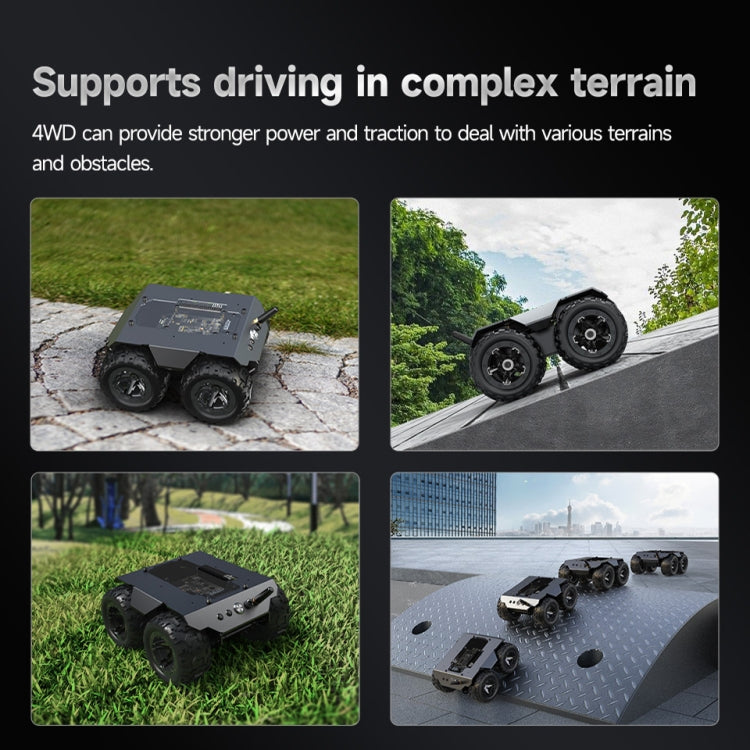 Waveshare WAVE ROVER Flexible Expandable 4WD Mobile Robot Chassis, Onboard ESP32 Module(US Plug) - free shipping - PMC TechLife - Order now!