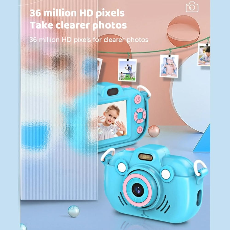 DC502 2.4-Inch 16X Zoom 2.7K Video Recording Children Digital Camera, Color: Blue + 32G(EU Plug) - Children Cameras by PMC Jewellery | Online Shopping South Africa | PMC Jewellery | Buy Now Pay Later Mobicred