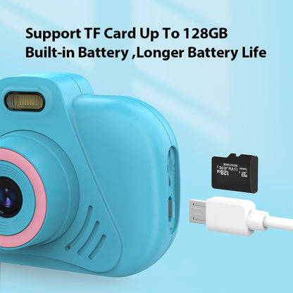 DC502 2.4-Inch 16X Zoom 2.7K Video Recording Children Digital Camera, Color: Blue No Card(EU Plug) - Children Cameras by PMC Jewellery | Online Shopping South Africa | PMC Jewellery | Buy Now Pay Later Mobicred