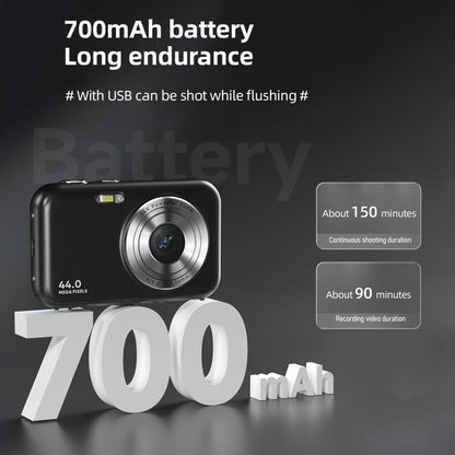 DC406L 2.4-Inch 1080P Mini HD 16X Zoom Digital Camera Home Children Camera US Plug(Black) - Children Cameras by PMC Jewellery | Online Shopping South Africa | PMC Jewellery | Buy Now Pay Later Mobicred