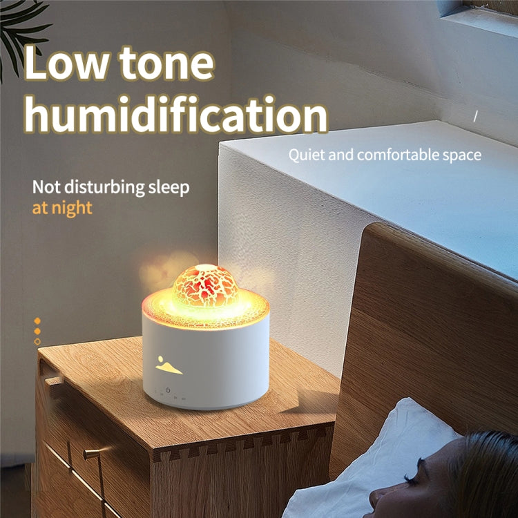 HX-130 Colorful Night Light Planet Desktop Flame Aromatherapy Humidifier, Spec: EU Plug(White) - free shipping - PMC TechLife - Order now!