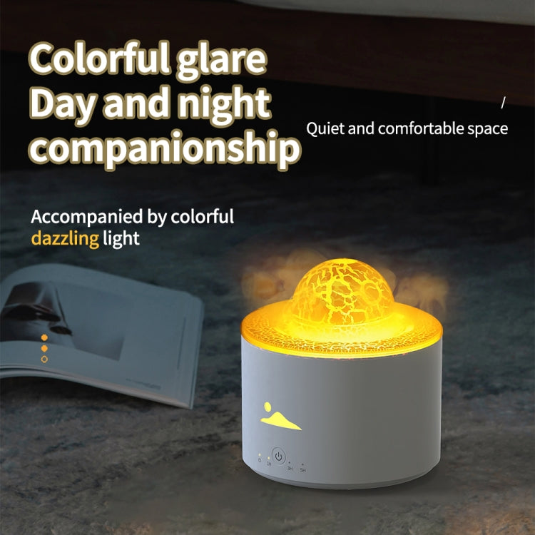 HX-130 Colorful Night Light Planet Desktop Flame Aromatherapy Humidifier, Spec: EU Plug(White) - free shipping - PMC TechLife - Order now!