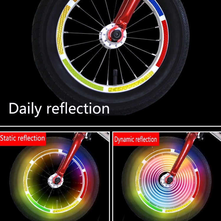 Jg-Phc-12 Children Bicycle Scooter Reflective Sticker Night Warning Riding Contour Sticker(Red) - Decorative Accessories by PMC TechLife | Online Shopping South Africa | PMC TechLife | Buy Now Pay Later Mobicred