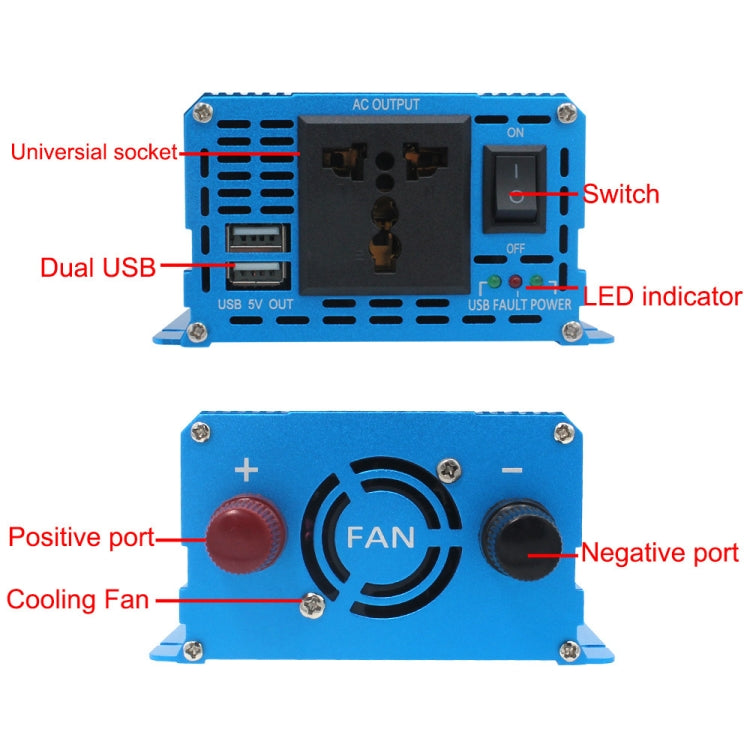 LVYUAN  2000W Car Home Pure Sine Wave Solar Inverter, Specification: 12V To 220V AU Plug - Pure Sine Wave by PMC TechLife | Online Shopping South Africa | PMC TechLife | Buy Now Pay Later Mobicred