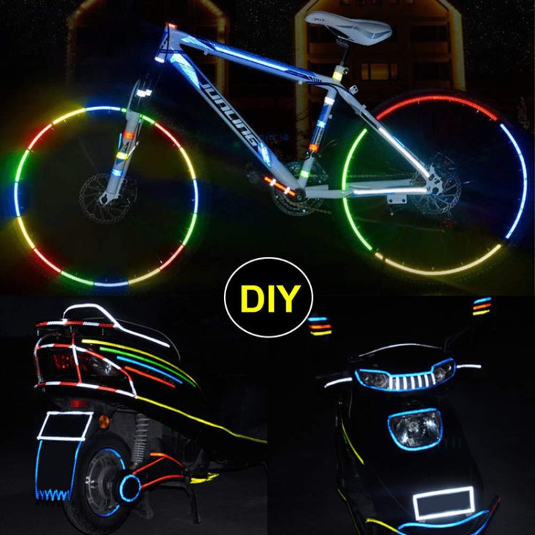 Bicycle Mountain Bike Motorcycle Sticker Car Contour Reflective Sticker Night Riding Reflective Sticker, Size: 2 x 800cm(Yellow) - Decorative Accessories by PMC TechLife | Online Shopping South Africa | PMC TechLife | Buy Now Pay Later Mobicred