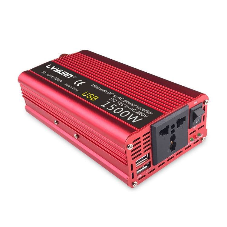 LVYUAN Car Inverter Dual USB Power Converter, Specification: 24V to 220V 1500W - Modified Square Wave by PMC TechLife | Online Shopping South Africa | PMC TechLife | Buy Now Pay Later Mobicred