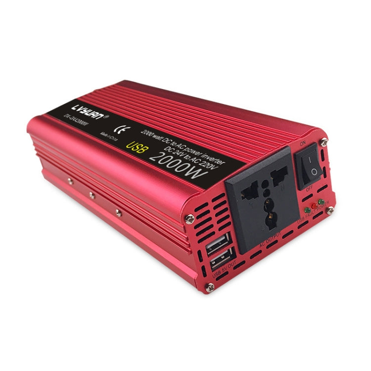 LVYUAN Car Inverter Dual USB Power Converter, Specification: 12V to 220V 2000W - Modified Square Wave by PMC TechLife | Online Shopping South Africa | PMC TechLife | Buy Now Pay Later Mobicred