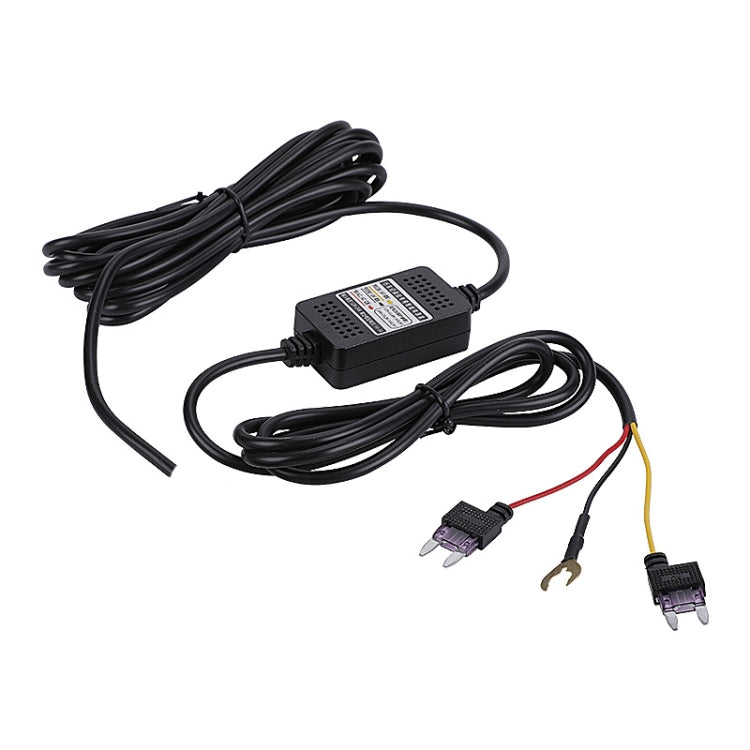 H516 Recording Step-down Line Shrinkage Video Car Charger Line Parking Monitoring Three-Core Power Cord, Model: With Fuse(Mini Left Elbow) - Cables & Connectors by PMC TechLife | Online Shopping South Africa | PMC TechLife | Buy Now Pay Later Mobicred