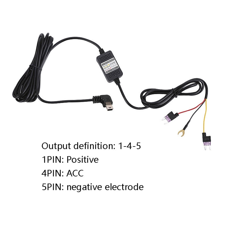 H516 Recording Step-down Line Shrinkage Video Car Charger Line Parking Monitoring Three-Core Power Cord, Model: Without Fuse(Mini Straight) - Cables & Connectors by PMC TechLife | Online Shopping South Africa | PMC TechLife | Buy Now Pay Later Mobicred