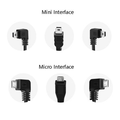 H516 Recording Step-down Line Shrinkage Video Car Charger Line Parking Monitoring Three-Core Power Cord, Model: Without Fuse(Micro Left Elbow) - Cables & Connectors by PMC Jewellery | Online Shopping South Africa | PMC Jewellery | Buy Now Pay Later Mobicred