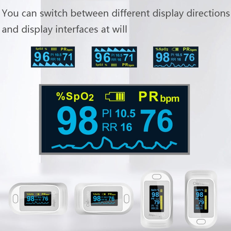 JZ-133R Finger Pulse Oximeter Finger-Type Blood Oxygen Saturation Monitor, Colour: White(English Manual) - free shipping - PMC TechLife - Order now!