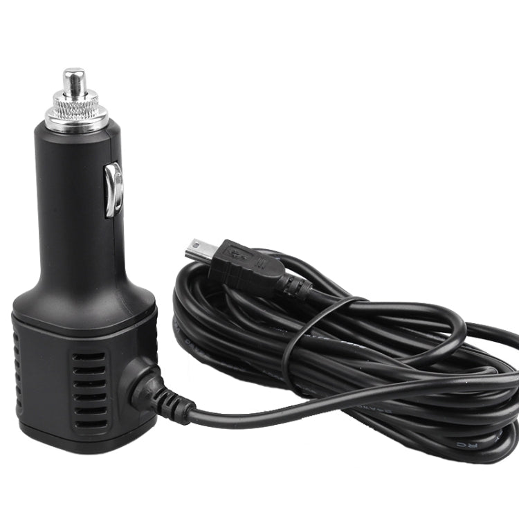 H519 Car Charger Driving Recorder Power Cord Dual USB With Display Charging Line, Specification: Mini Right Elbow - Cigar Socket by PMC Jewellery | Online Shopping South Africa | PMC Jewellery | Buy Now Pay Later Mobicred