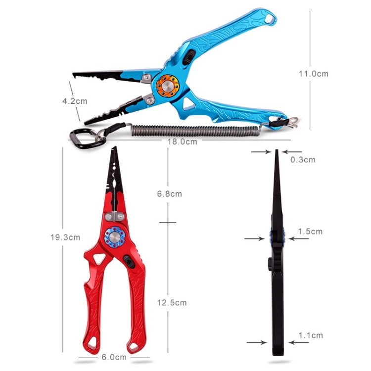 Multifunctional Open-Loop Lead-Pressing Fishing Pliers With Lock(Black) - Fish Gripper & Pliers by PMc TechLife | Online Shopping South Africa | PMc TechLife | Buy Now Pay Later Mobicred
