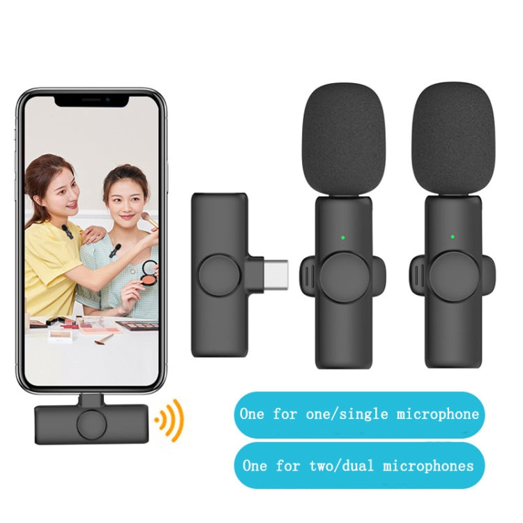 Type-C 1 To 1 Lavalier Wireless Microphone Mobile Phone Live Video Shooting Small Microphone - Microphone by PMC Jewellery | Online Shopping South Africa | PMC Jewellery | Buy Now Pay Later Mobicred