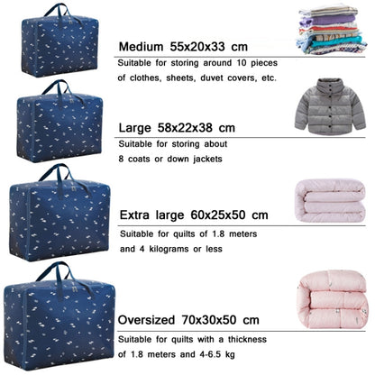 Oxford Cloth Quilt Moisture-Proof & Waterproof Storage Bag Zipper Portable Moving Luggage Bag, Specification: 55x33x20cm(Tibetan Rocket) - Storage Bags by PMC Jewellery | Online Shopping South Africa | PMC Jewellery