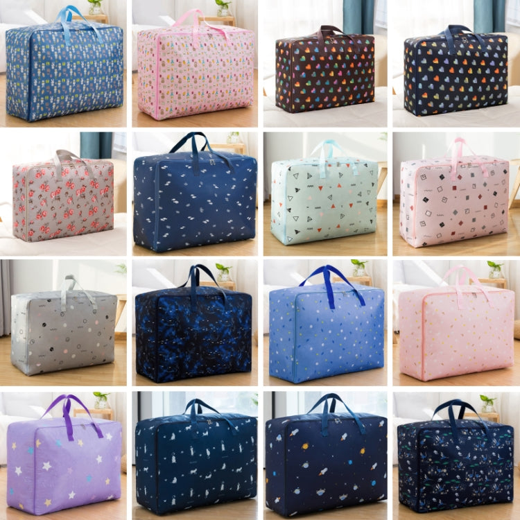 Oxford Cloth Quilt Moisture-Proof & Waterproof Storage Bag Zipper Portable Moving Luggage Bag, Specification: 60x50x25cm(Tibetan) - Storage Bags by PMC TechLife | Online Shopping South Africa | PMC TechLife