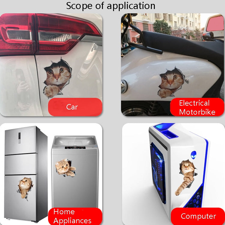 Style 2 Small 3D Stereo Cat Car Sticker Car Body Scratches And Occlusion Stickers - 3D Creative Stickers by PMC TechLife | Online Shopping South Africa | PMC TechLife