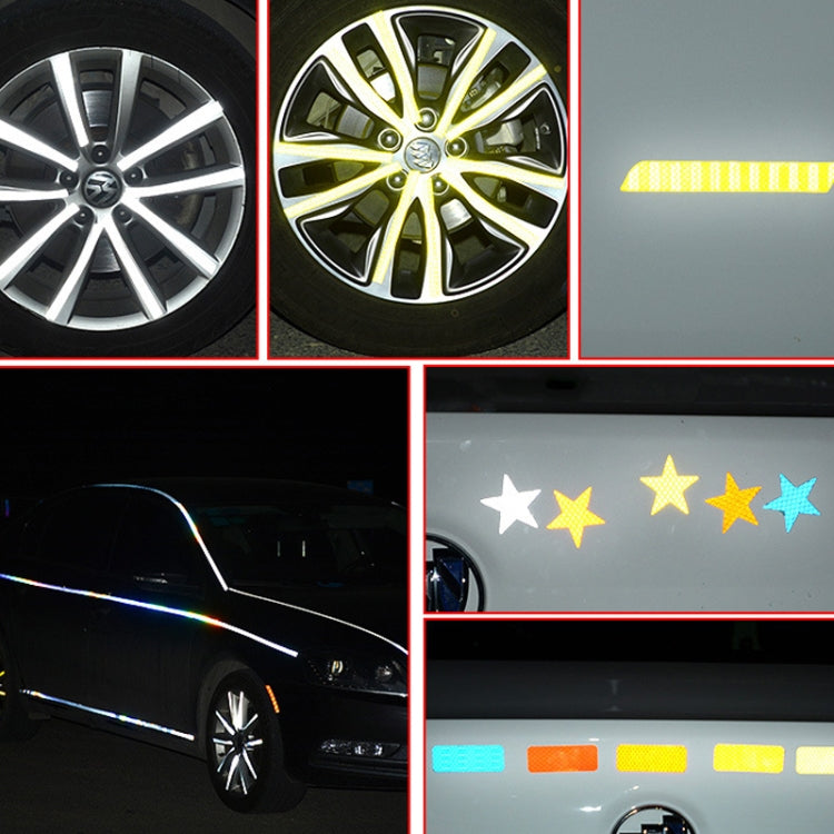 Motorcycle Bicycle broach Reflective Sticker Children Balance Scooter Luminous Sticker(Five-angle Star White) - Decorative Accessories by PMC TechLife | Online Shopping South Africa | PMC TechLife | Buy Now Pay Later Mobicred