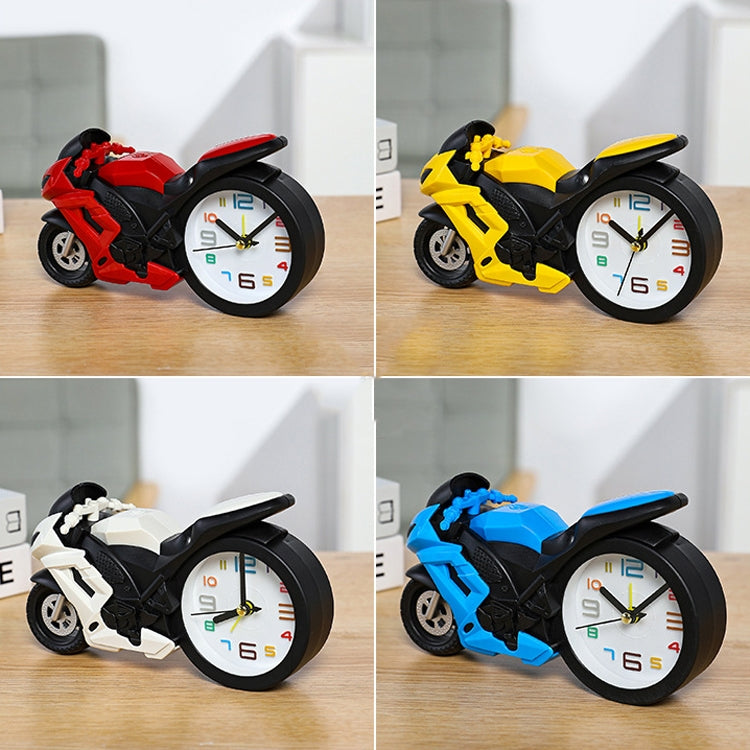 Motorcycle Alarm Clock Ornaments Creative Child Gift Clock(Yellow Motorcycle Racing) - Alarm Clocks by PMc TechLife | Online Shopping South Africa | PMc TechLife | Buy Now Pay Later Mobicred