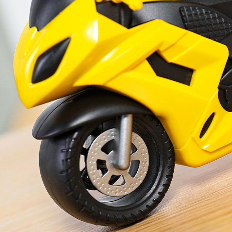 Motorcycle Alarm Clock Ornaments Creative Child Gift Clock(White Motorcycle Racing) - Alarm Clocks by PMc TechLife | Online Shopping South Africa | PMc TechLife | Buy Now Pay Later Mobicred
