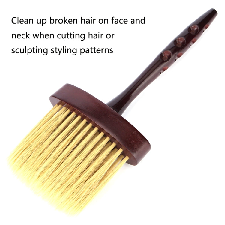 P6036 Long Handle Sweeping Hair Brush Hair Salon Haircut Cleaning Neck Sweeping Brush Household Cleaning Brush(Coffee) - free shipping - PMC TechLife - Order now!