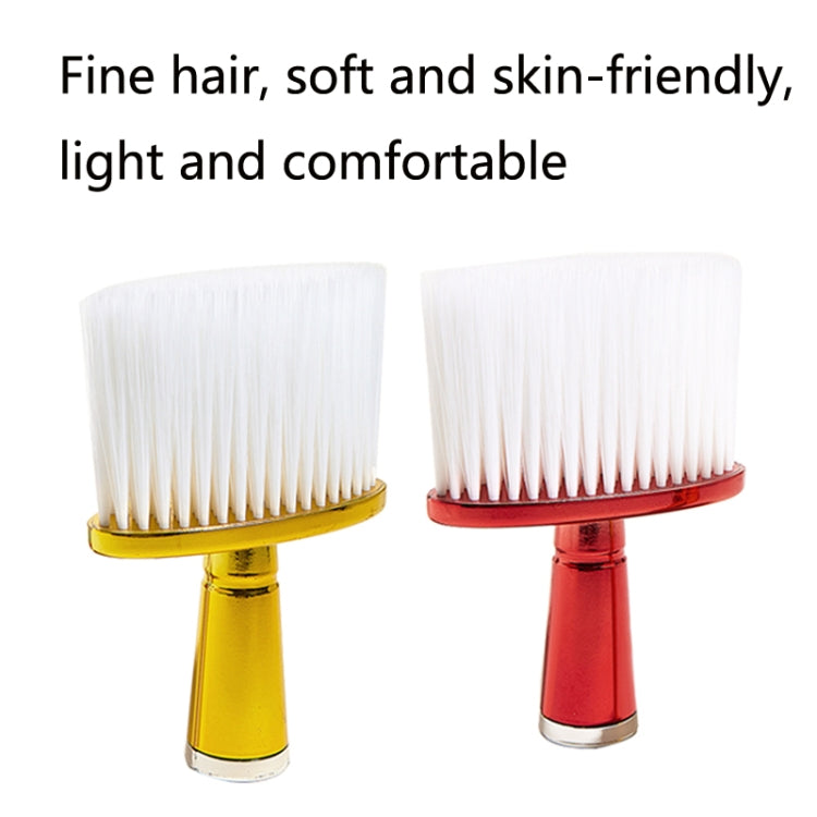 P6424 Hairdresser Sweeping Hair Brushes Hairdressing Nylon Soft Cleaning Brushes Home Hair Salons Shaving Broken Hair Brushes(Gold) - free shipping - PMC TechLife - Order now!