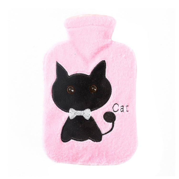Hot Compress Stomach Hot Water Bottle Flannel Cover Cartoon Hand Warmer(Pink) - Hot Water Bags by PMC TechLife | Online Shopping South Africa | PMC TechLife | Buy Now Pay Later Mobicred