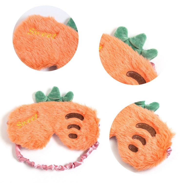 Fruit Plush Eye Mask Cute Soft Girl Sleep Blackout Eye Mask(Strawberry) - free shipping - PMC TechLife - Order now!