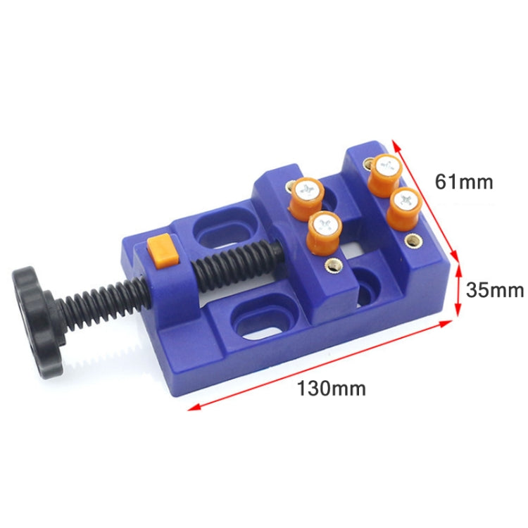 Eight-Hole Mini Flat Bench Vise Bodhi Beads Walnut Fixture(Red) - Others by PMc TechLife | Online Shopping South Africa | PMc TechLife | Buy Now Pay Later Mobicred