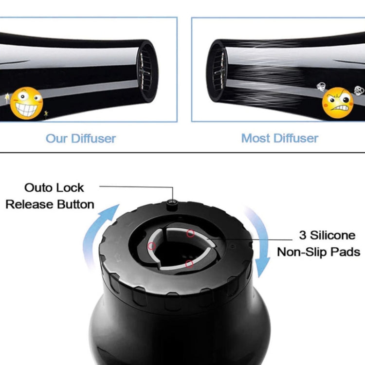 G8 Universal Hair Diffuser Adaptable For Blow Dryers with Rotatable Design Curly Hair Large Wind Hood(Black) - free shipping - PMC TechLife - Order now!