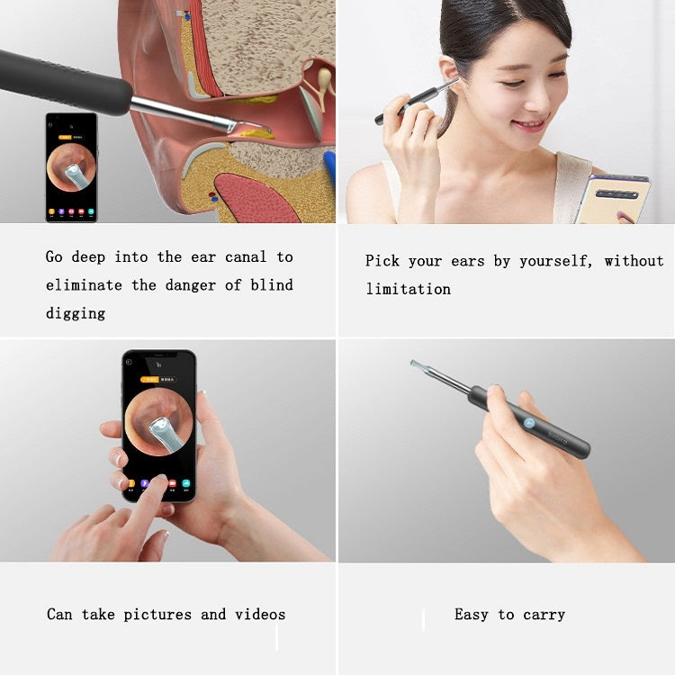 Bebird R1 High-Definition Endoscope Luminous Visual Ear Picking Tool(R1-Classic Black) - free shipping - PMC TechLife - Order now!
