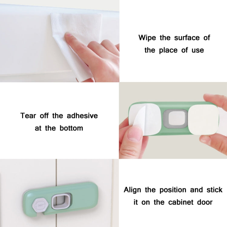 Children Anti-pinch Hand-opening Door Safety Lock(Light Gray) - Safety Equipment by PMc TechLife | Online Shopping South Africa | PMc TechLife | Buy Now Pay Later Mobicred