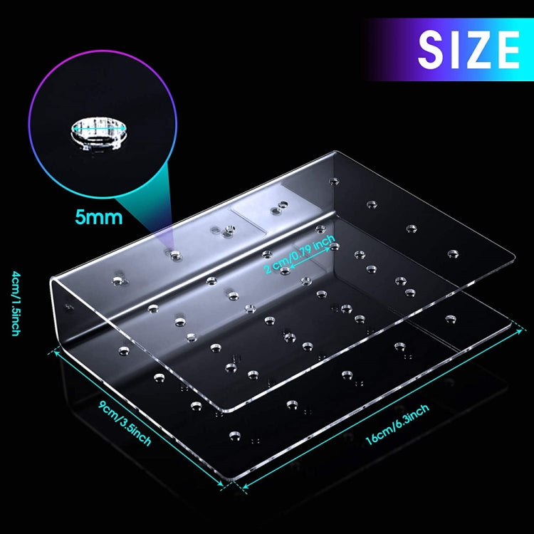 2pcs / Set 20-Hole Lollipop Stand Snack Stick Display Stand(Transparent) - Shelf by PMC Jewellery | Online Shopping South Africa | PMC Jewellery