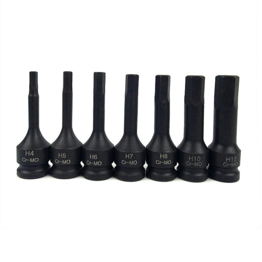 7 PCS / Set 3/8 Inch Pneumatic Pressure Batch Socket Set Tool, Specification: 7089 H Type - Hand Tool Sets by PMC Jewellery | Online Shopping South Africa | PMC Jewellery | Buy Now Pay Later Mobicred